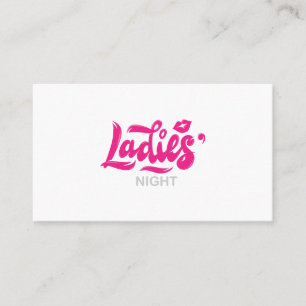 Cartão De Visita lábios noturnos de solteira