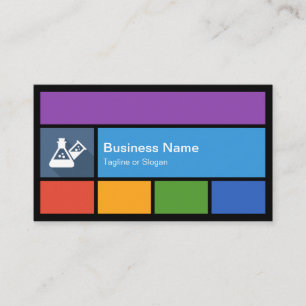 Cartão De Visita Laboratório de Laboratório de Química - Azulejos C