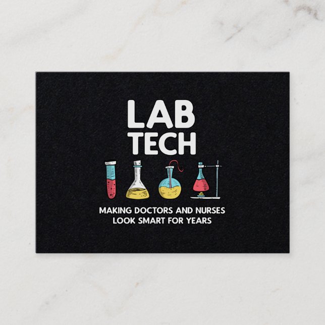 Cartão De Visita Laboratório de tecnologia de laboratório (Frente)