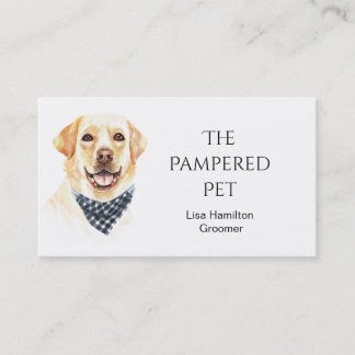 Cartão De Visita Labrador Retriever Pet Groomer/Vet/Sitters