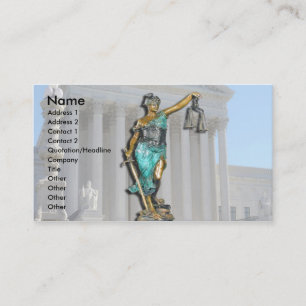 Cartão De Visita Lady Justice (Justiça)
