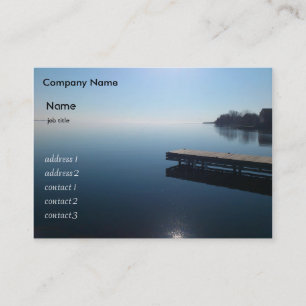 Cartão De Visita Lago Kingston, Ontário. Linda foto do lago