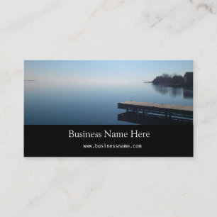 Cartão De Visita Lago Kingston, Ontário. Linda foto do lago