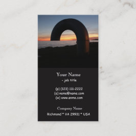 Cartão De Visita Lago Kingston, pôr do sol de Ontário.