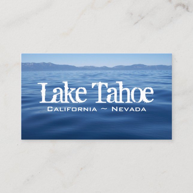 Cartão De Visita Lago Tahoe (Frente)