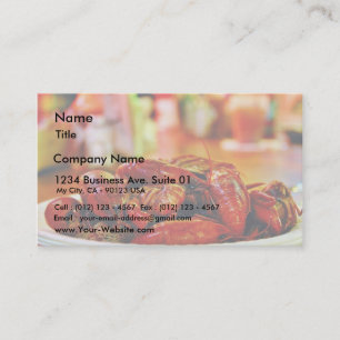 Cartão De Visita Lagostins na casa da ostra do Acme