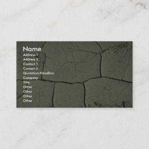 Cartão De Visita Lama rachada