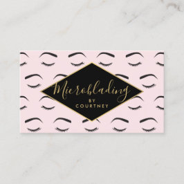 Cartão De Visita Lâmpadas e Lâmpadas Microlâminas, cor-de-rosa/Pret