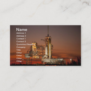 Cartão De Visita Lançamento do ônibus espacial Atlantis NASA