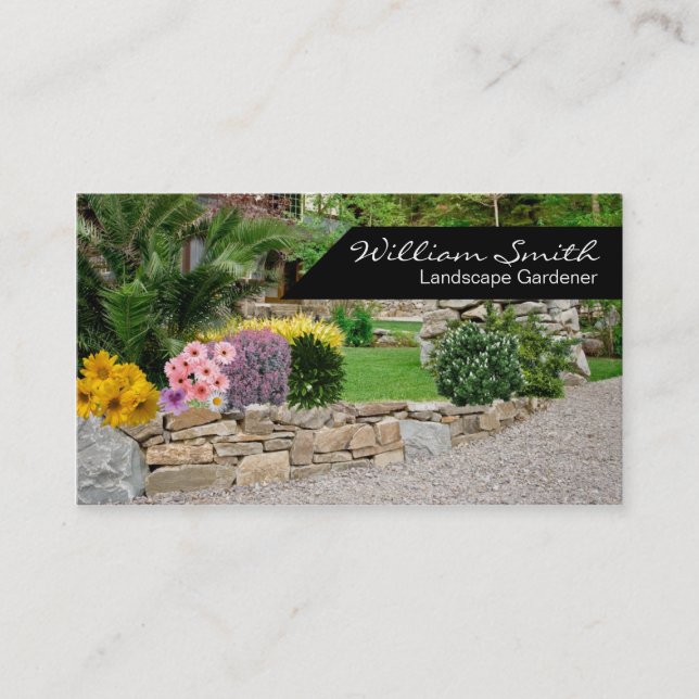 Cartão De Visita Landscape Gardener Business card (Frente)