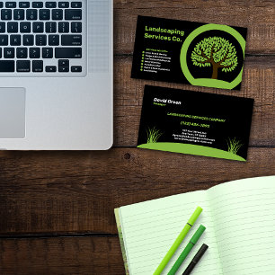 Cartão De Visita Landscaping Services Company