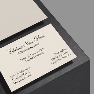 Cartão De Visita Lar de idosos