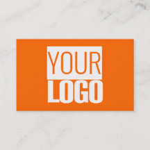 laranja neon - adicione seu logotipo em negrito