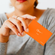 laranja neon - escrita elegante
