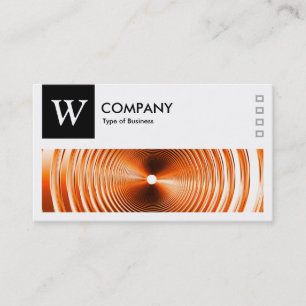 Cartão De Visita Laranja Primavera longo - Logotipo e painel v2 - P