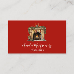 Cartão De Visita Lareira Vitoriana Cozy