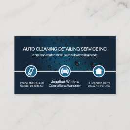 Cartão De Visita Largura de água na borda do ícone especial de veíc