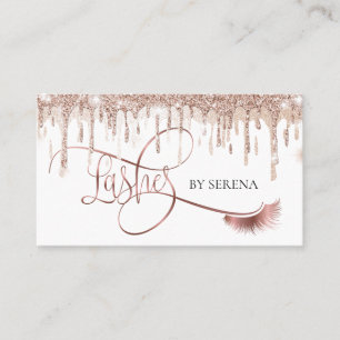 Cartão De Visita Lash de Garotas Douradas Lashes Beleza Menina