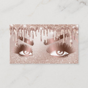 Cartão De Visita Lash de Garotas Douradas Lashes Beleza Menina