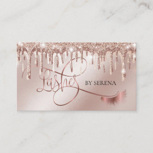 Cartão De Visita Lash de Garotas Douradas Lashes de Beleza