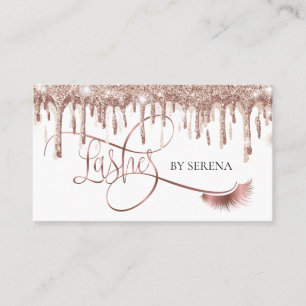 Cartão De Visita Lash de Garotas Douradas Lashes de Beleza