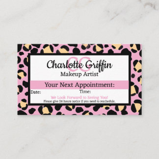 Cartão De Visita Lash de Impressão e Compromisso de Maquiagem do Le