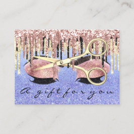 Cartão De Visita Lash do Artista Makeup do Hairdresser do Certifica