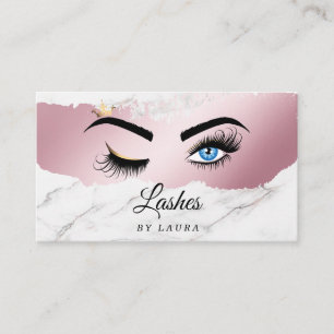 Cartão De Visita Lash Extension Makeup Artist Piscar os olhos Eye