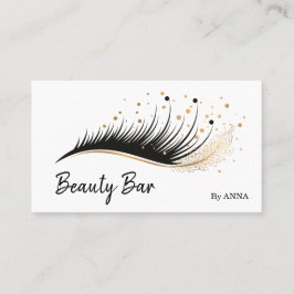 Cartão De Visita Lash Extension Makeup Feather Salon