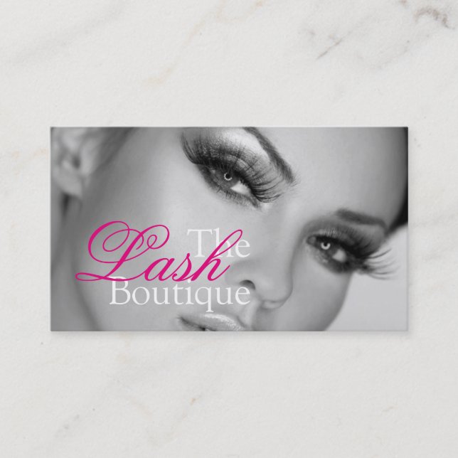 Cartão De Visita Lash Extensions Lashes Beauty Cosmetology Salon (Frente)