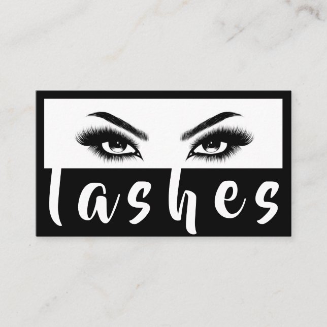 Cartão De Visita Lash Extensões Brows & Lashes Salão (Frente)