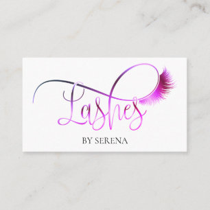 Cartão De Visita Lashes Beauty Makeup Girl Lash