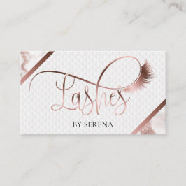 Cartão De Visita Lashes Beauty Makeup Girl Lash Extension Elegante