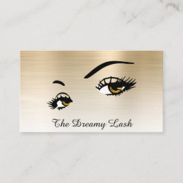 Cartão De Visita *~* Lashes Brows Extensões QR Glitter Dourado