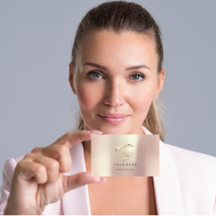 Cartão De Visita Lashes profissionais Brota Logotipo de ativação 