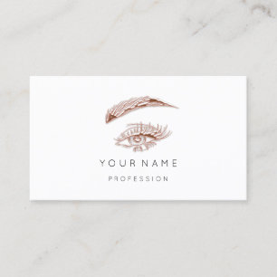 Cartão De Visita Lashes profissionais Brows Logotipo de ativação