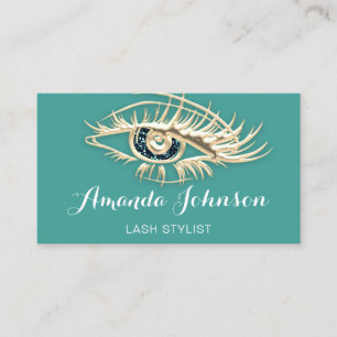 Cartão De Visita Lashes profissionais Brows Logotipo de ativação 