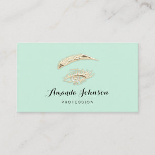 Cartão De Visita Lashes profissionais Brows Logotipo de ativação 