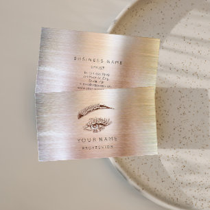 Cartão De Visita Lashes profissionais Brows Logotipo de ativação Ol