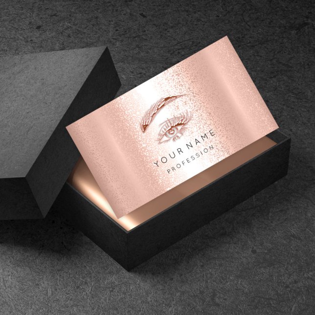 Cartão De Visita Lashes Profissionais Irrompem Desmaios Olhos Doura (Criador carregado)