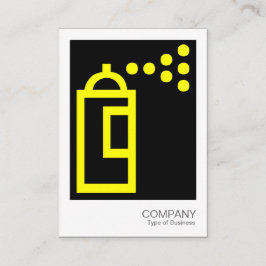 Cartão De Visita Lata de pulverização - Amarelo em preto