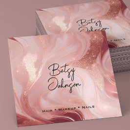 Cartão de visita Látea Elegante Dourada