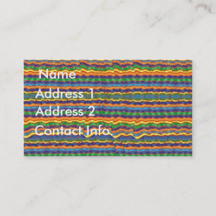 Cartão de visita latino-americano do design