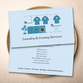 Cartão De Visita Laundry & Ironing Services