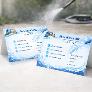 Cartão De Visita Lavação de pressão residencial geométrica