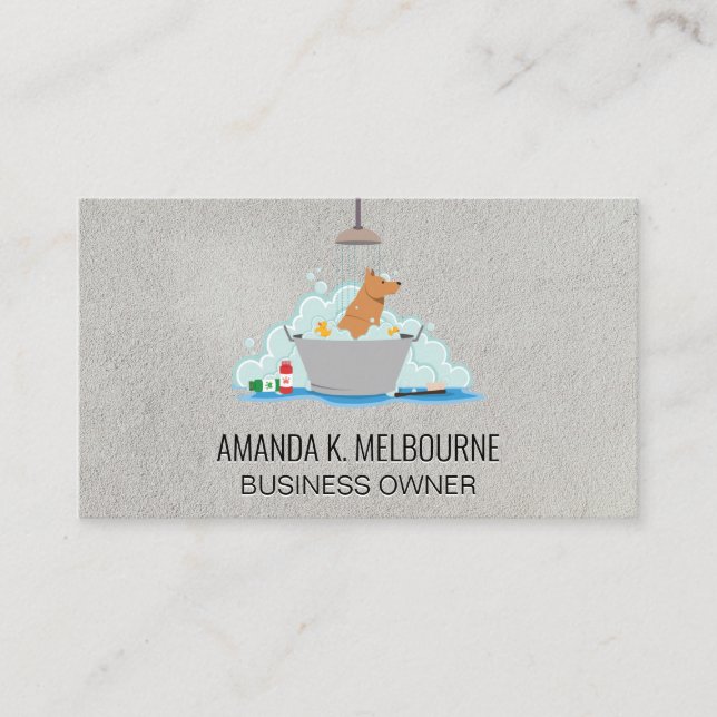 Cartão De Visita Lavagem de Cães (Frente)