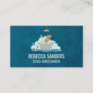 Cartão De Visita Lavagem de Cães  Pet Groomer  Serviços animais