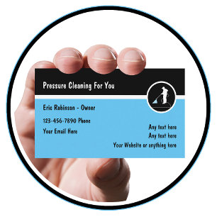 Cartão De Visita Lavagem E Limpeza A Pressão Moderna