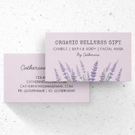 Cartão De Visita Lavanda Natural Ecológica Molar