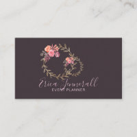 Lavendar Cinza Floral Wreath Blooms Planejador de 